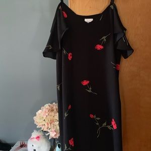 black rose dress